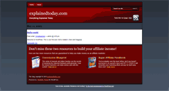 Desktop Screenshot of explainedtoday.com